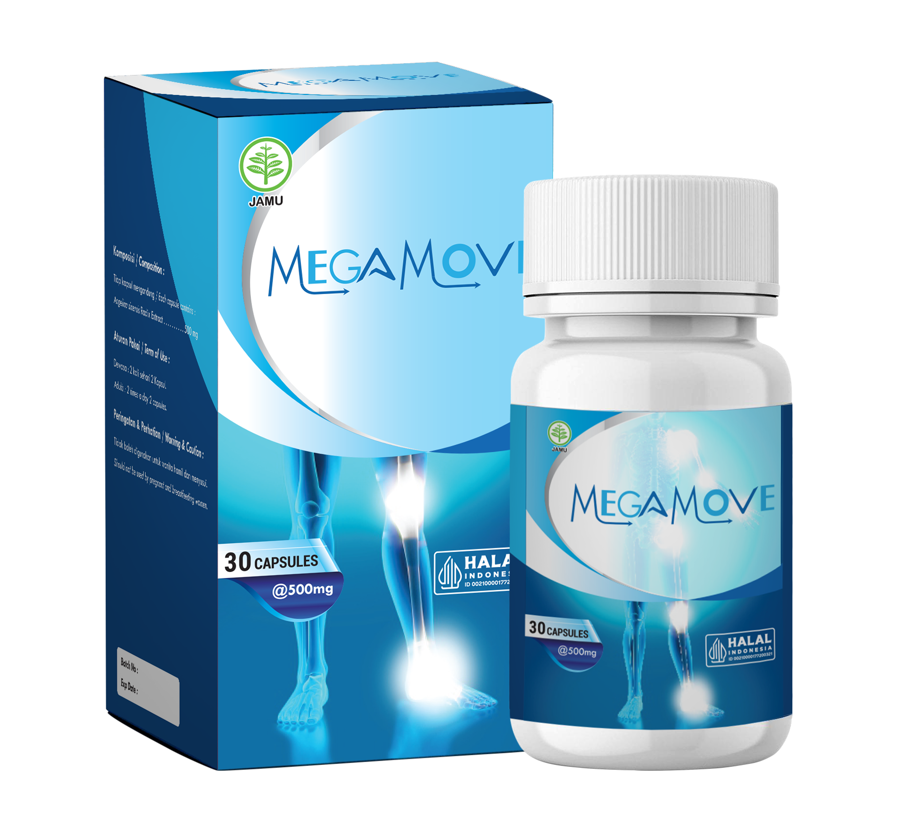 Megamove — suplemen herbal kendalikan mobilitas sendi